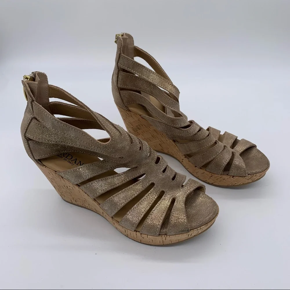 Cordani Electra Wedge Sandal‎ Cage Platform Suede